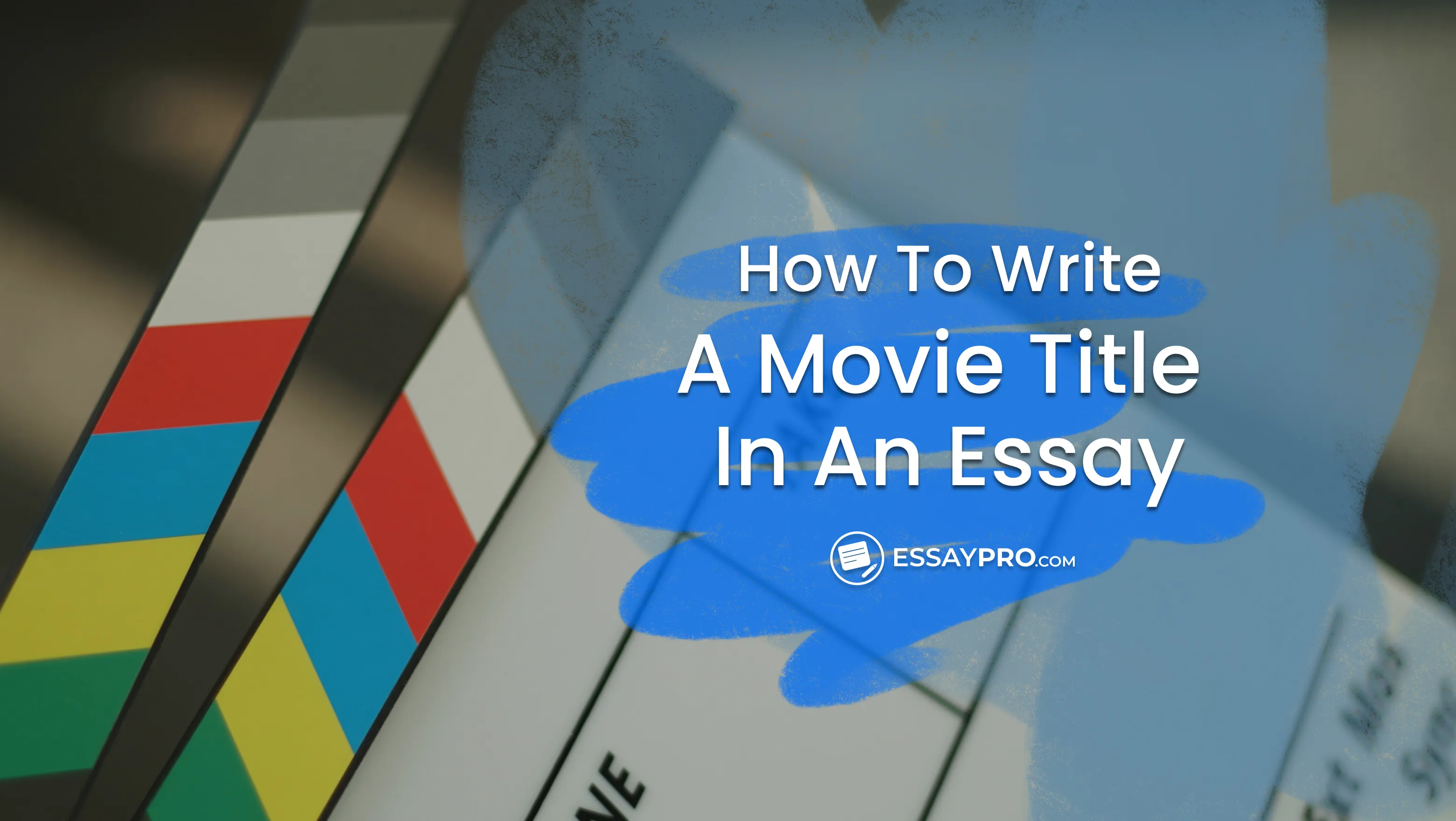 How to Write a Movie Title